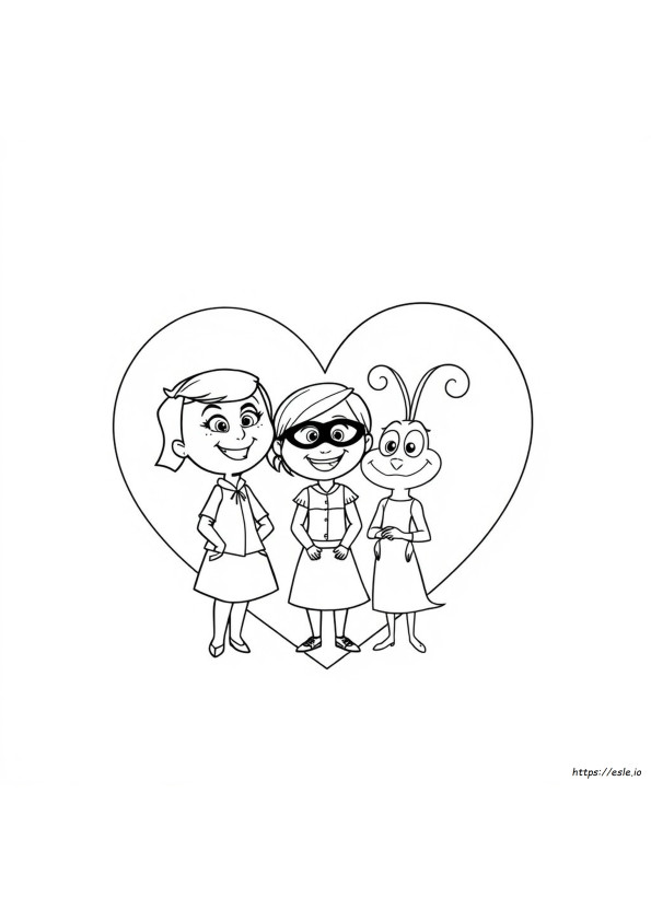 Gioia Di Inside Out: Immagine Da Colorare