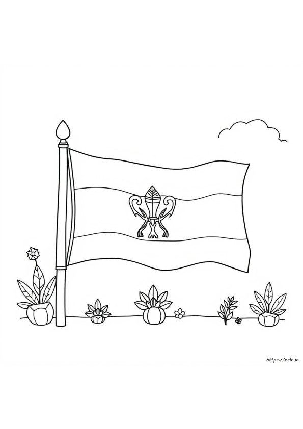 Thailand Flag Colouring