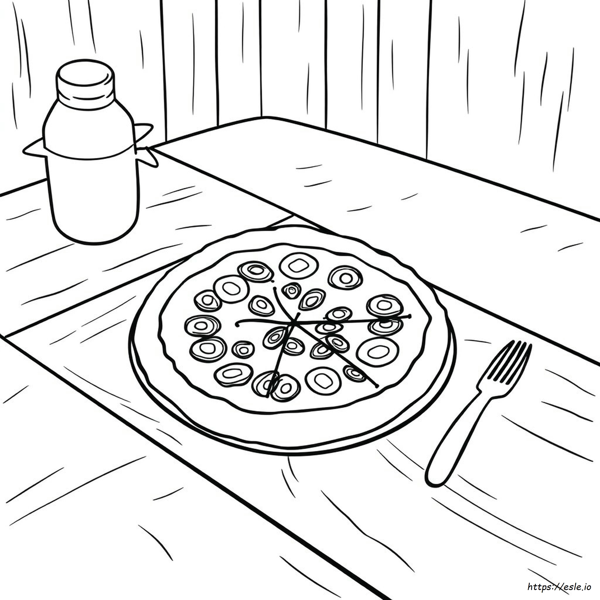 Páginas Para Colorear De Pizza En Pdf