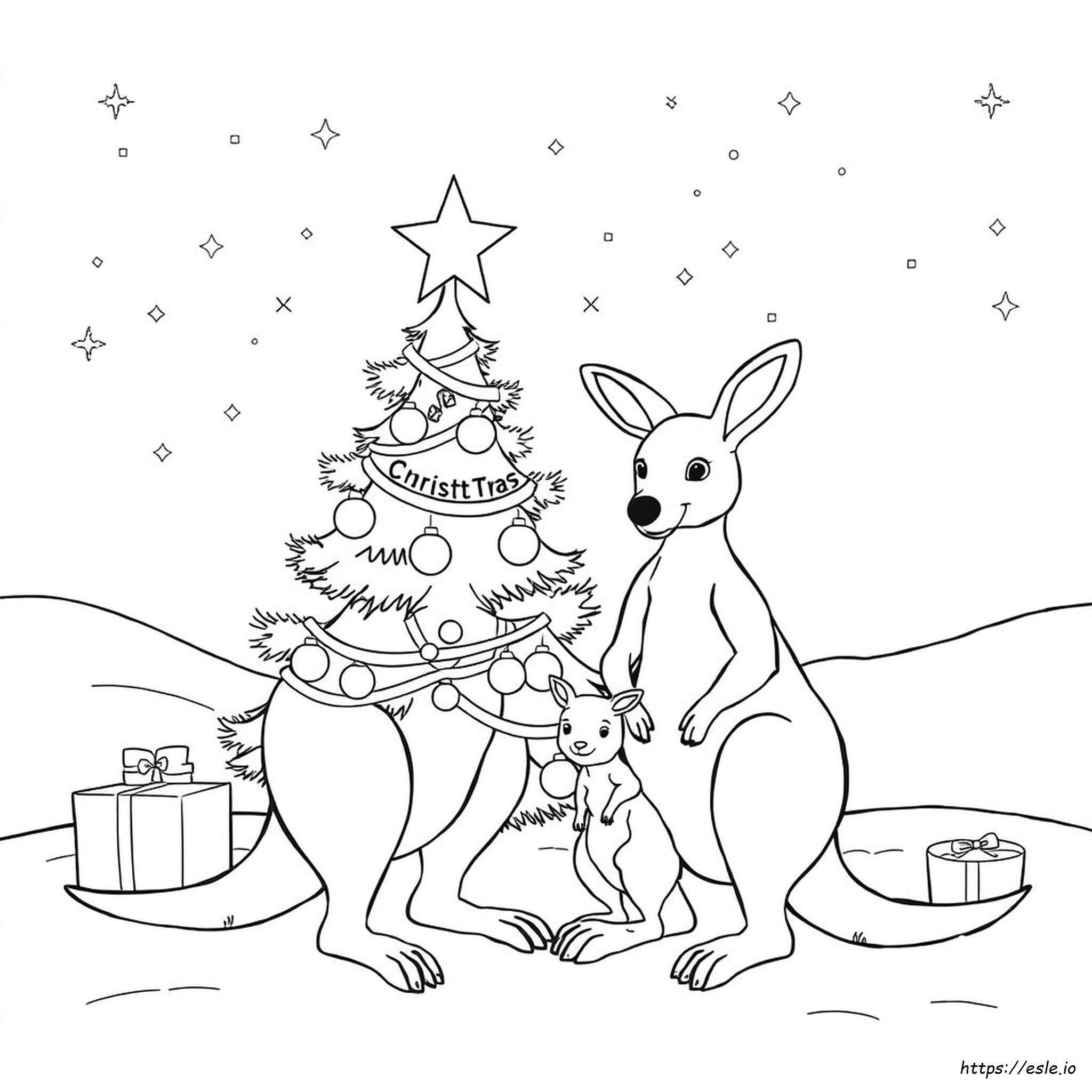 Navidad Australiana Para Colorear