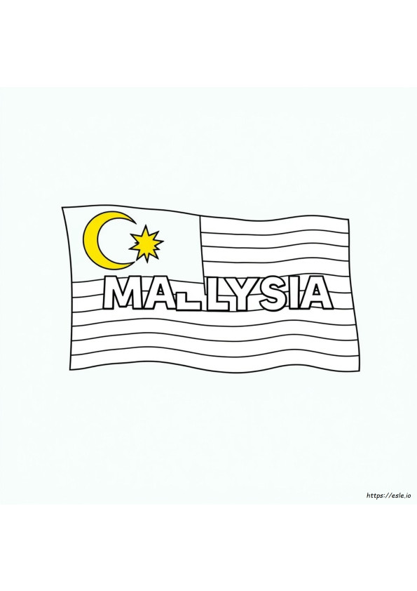 Malaysia Flag Colouring Page