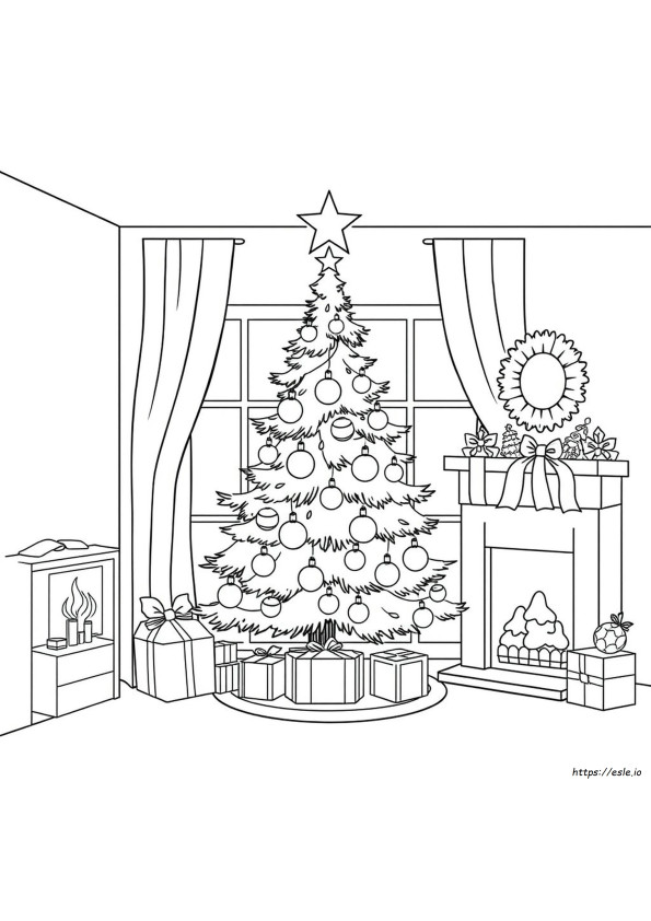 Easy Christmas Colouring