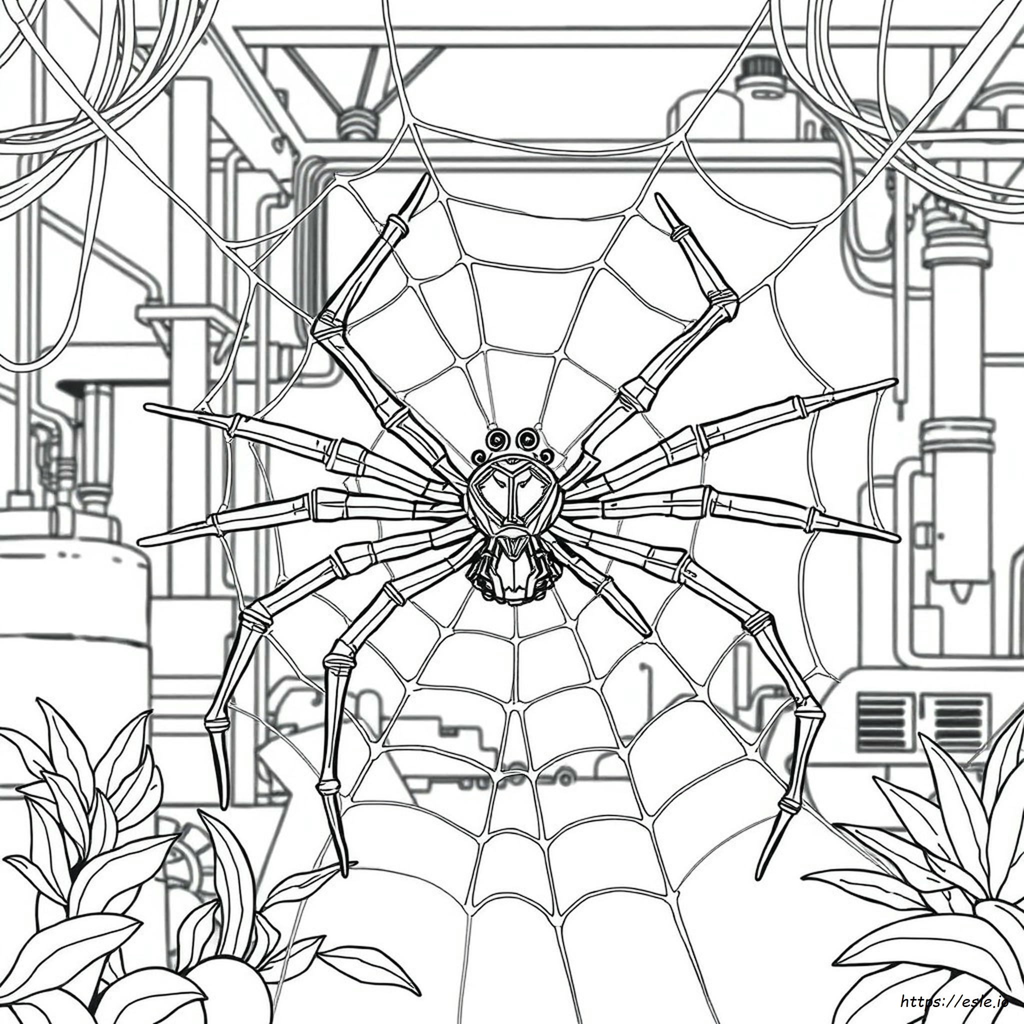 Iron Spider Kleurplaat kleurplaat