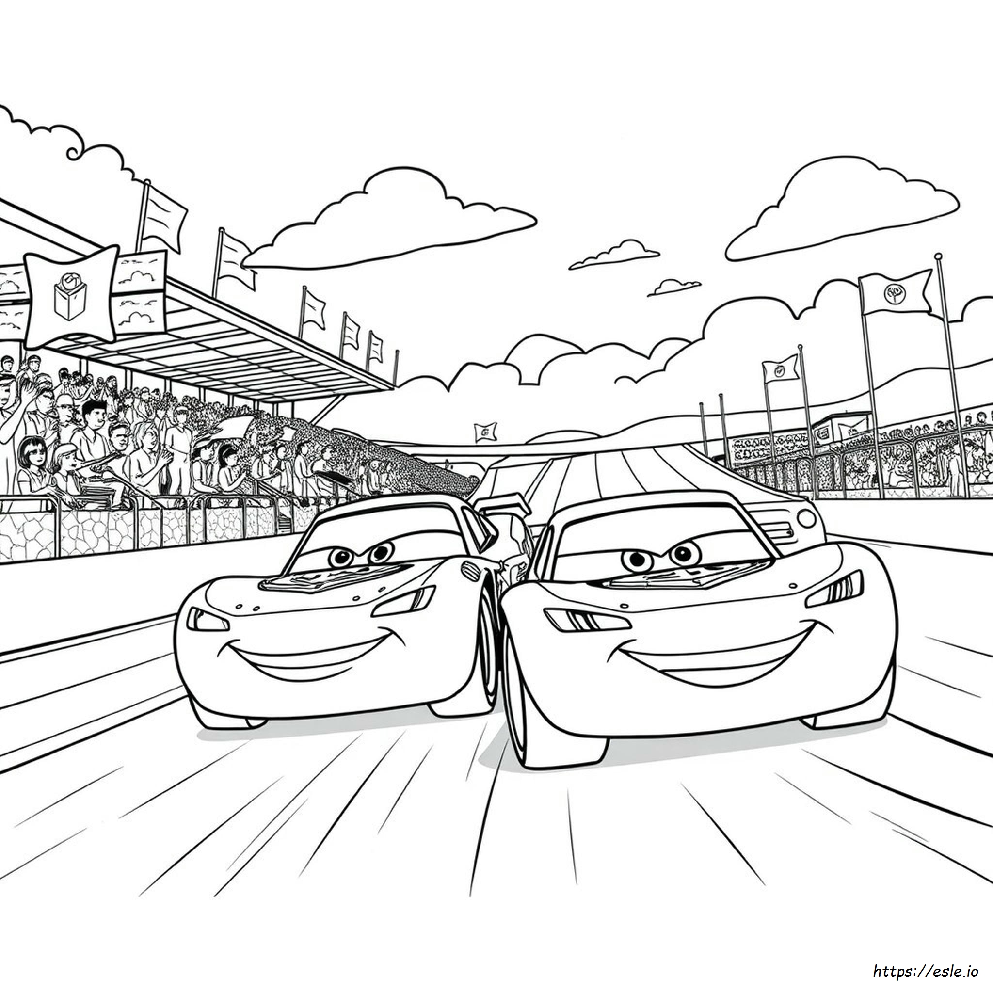 Disney Pixar Cars Lightning Mcqueen Coloring Pages