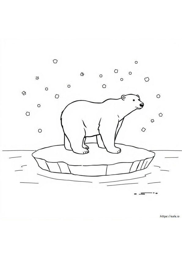 Easy Polar Bear Coloring Pages