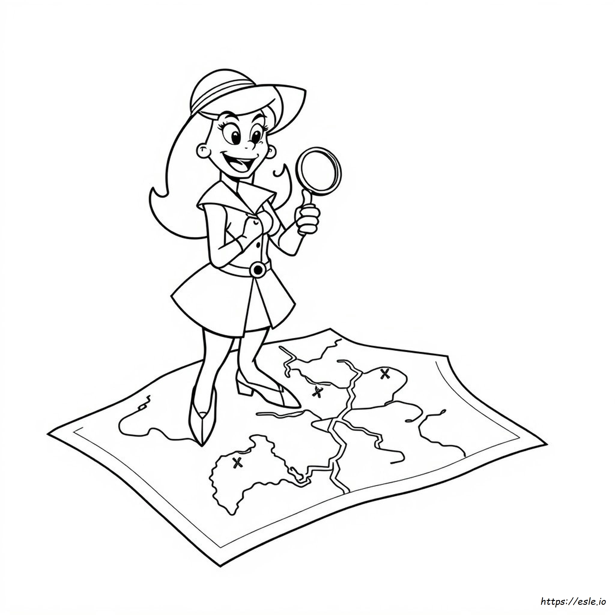 Printbare Carmen Sandiego Kleurplaten kleurplaat