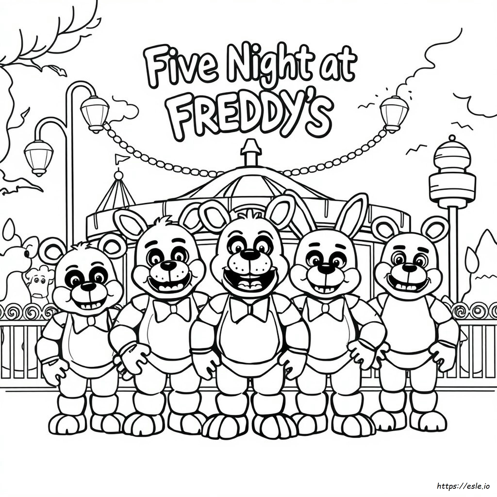 Printable Cute Fnaf Coloring Pages