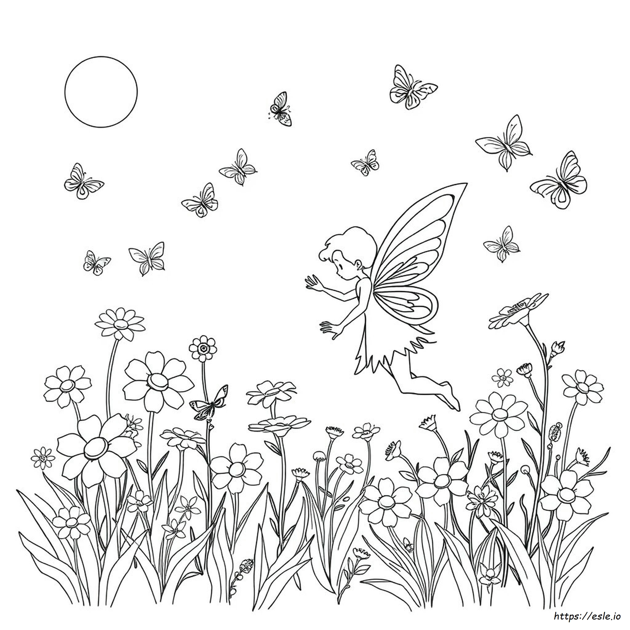 Fairy For Colouring