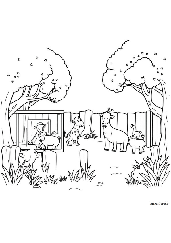 Imagini De Colorat Cu Animale De La Zoo