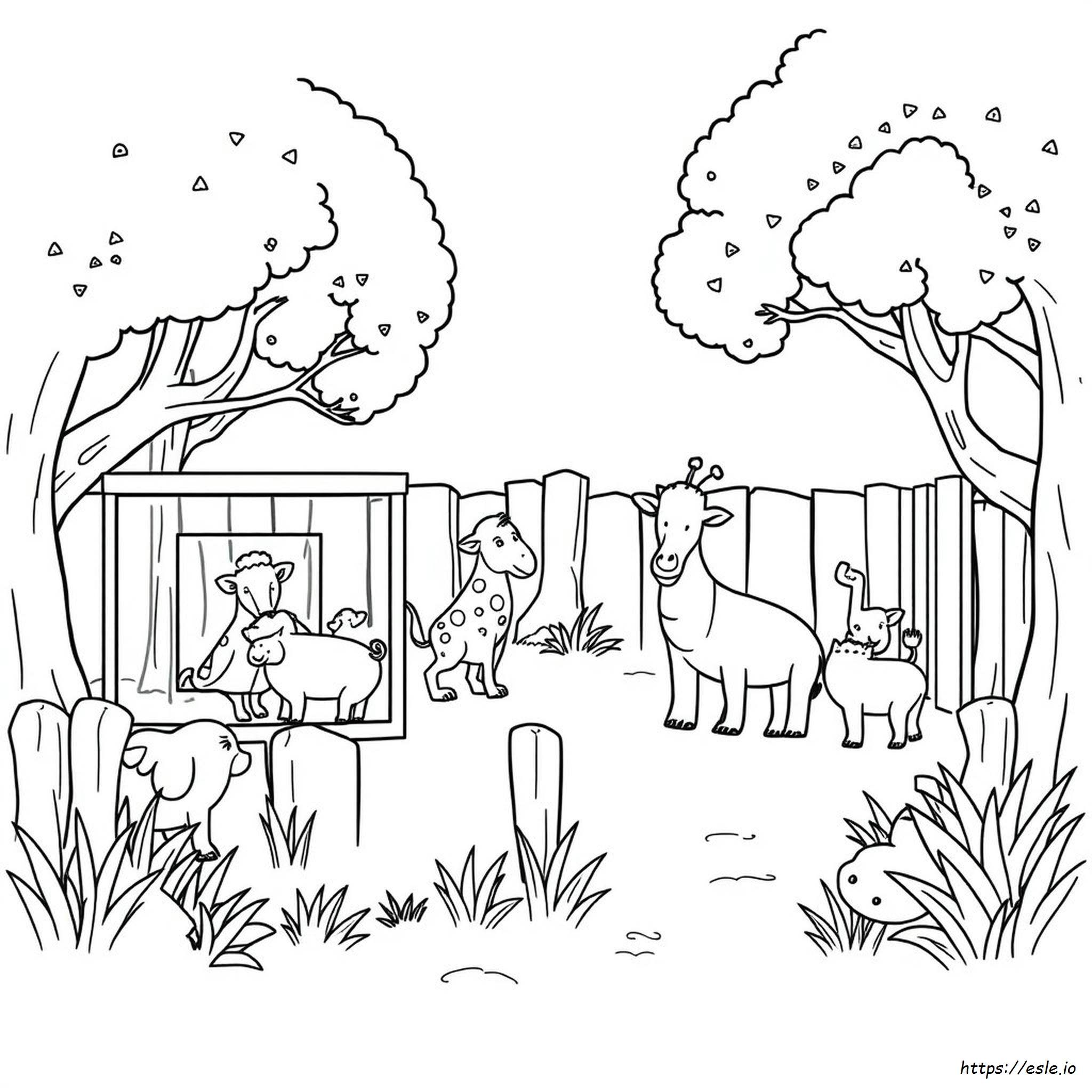 Coloriages Zoo À Imprimer
