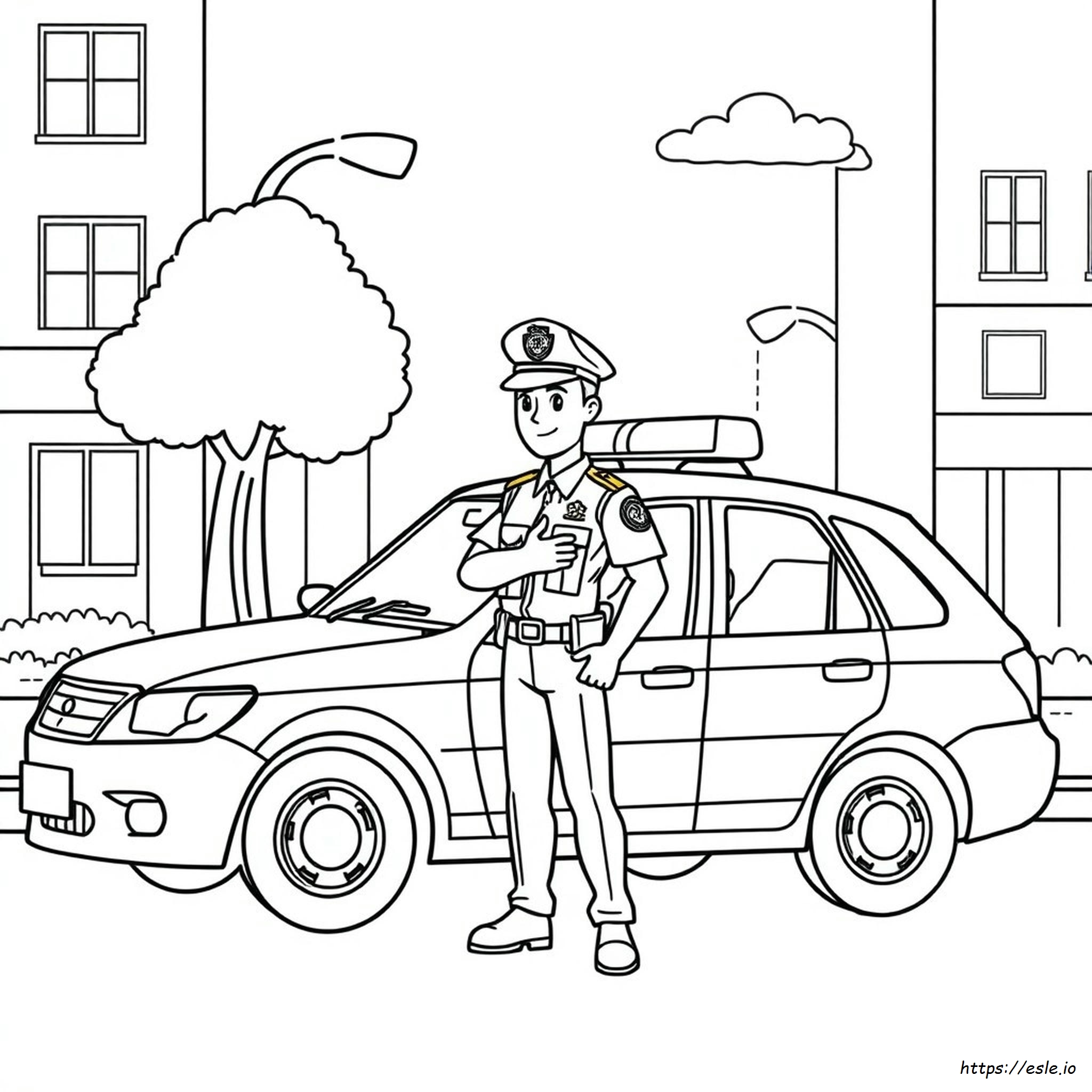 Politie Kleurplaten kleurplaat