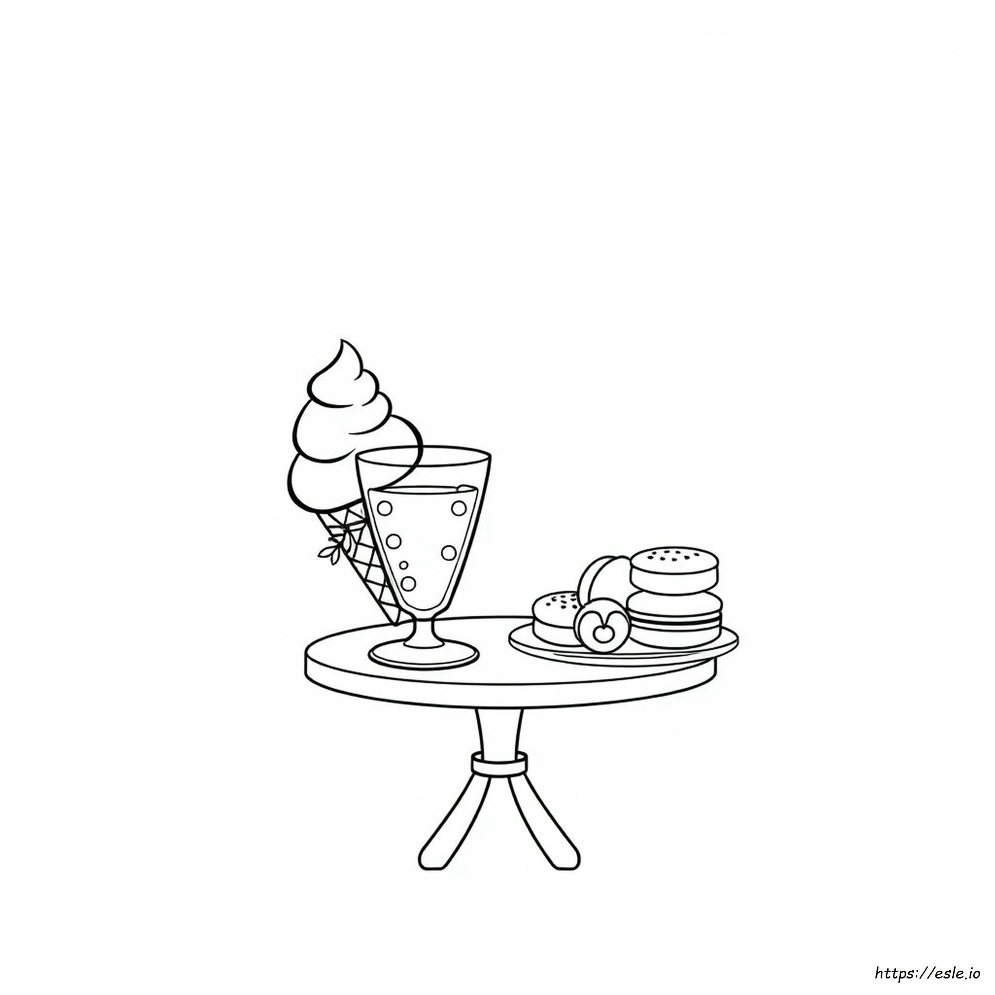 Disegni Da Colorare Di Cibo Kawaii Semplici