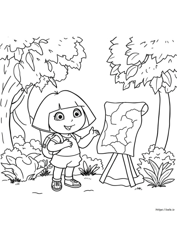 Dora The Explorer - Disegni Da Colorare Online