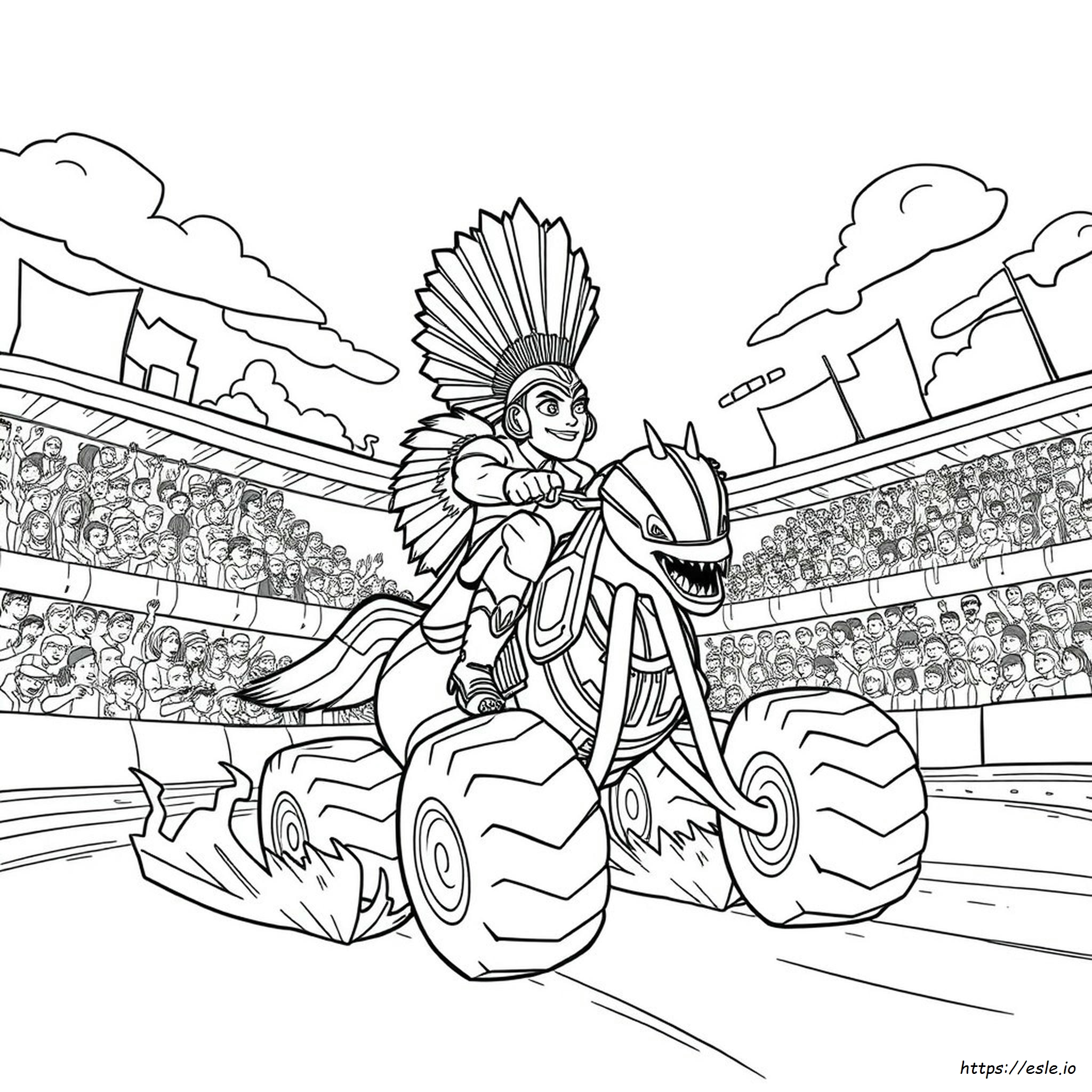 Mohawk Warrior Monster Jam Kleurplaten kleurplaat