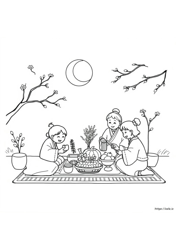 Kolorowanki Na Chuseok