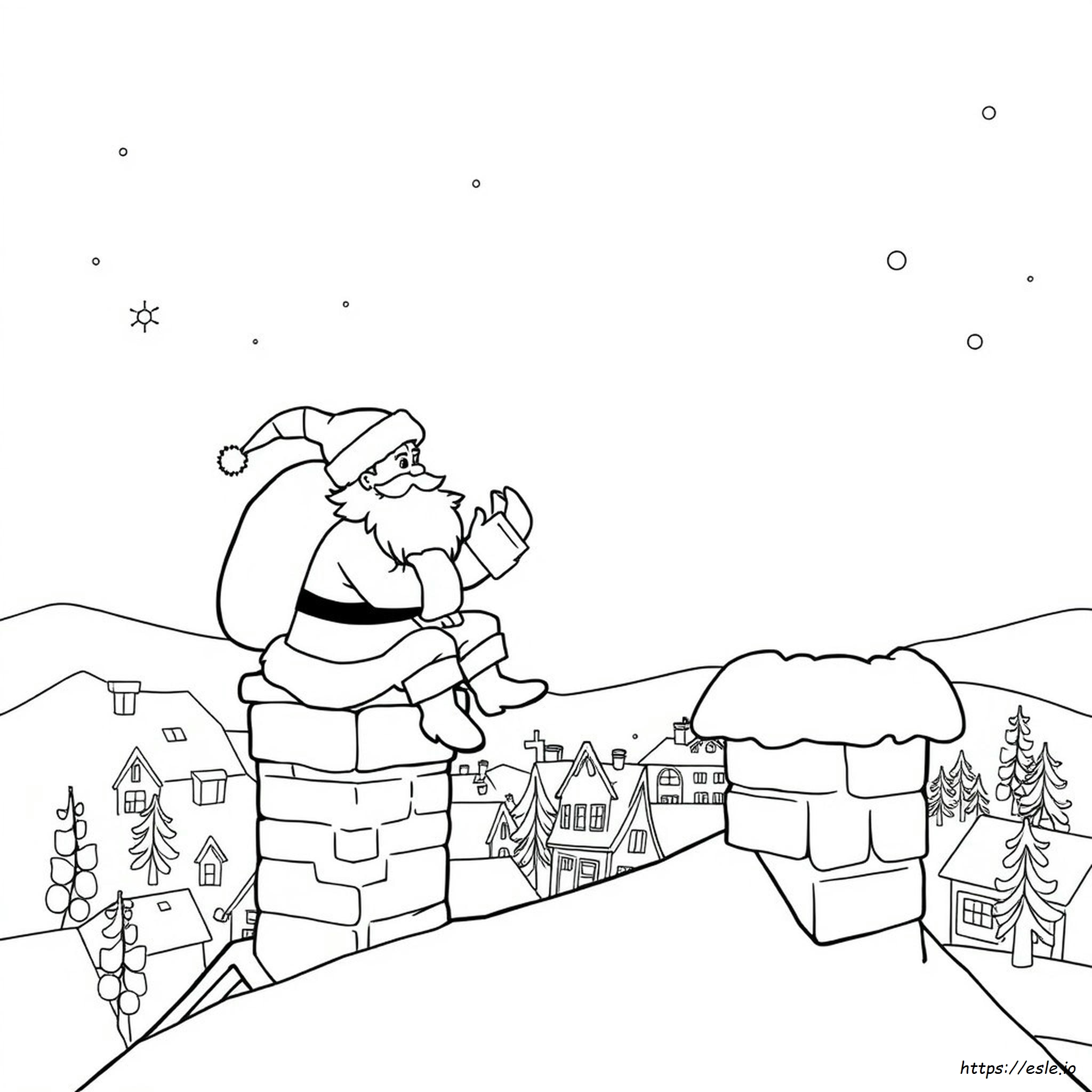 Kris Kringle Ausmalbild