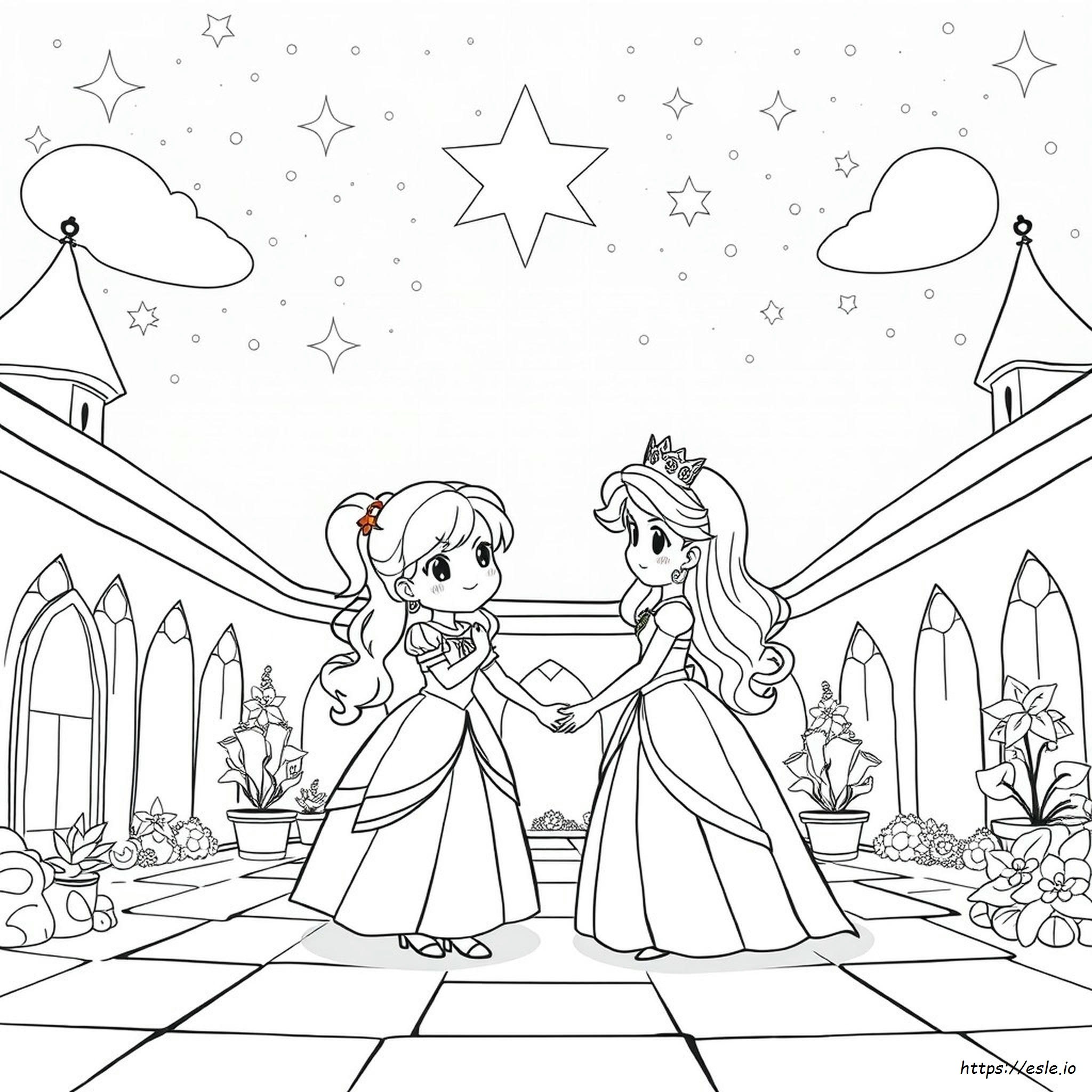 Princess Coloring Printable Coloring Anime Girl Coloring Pages Chibi
