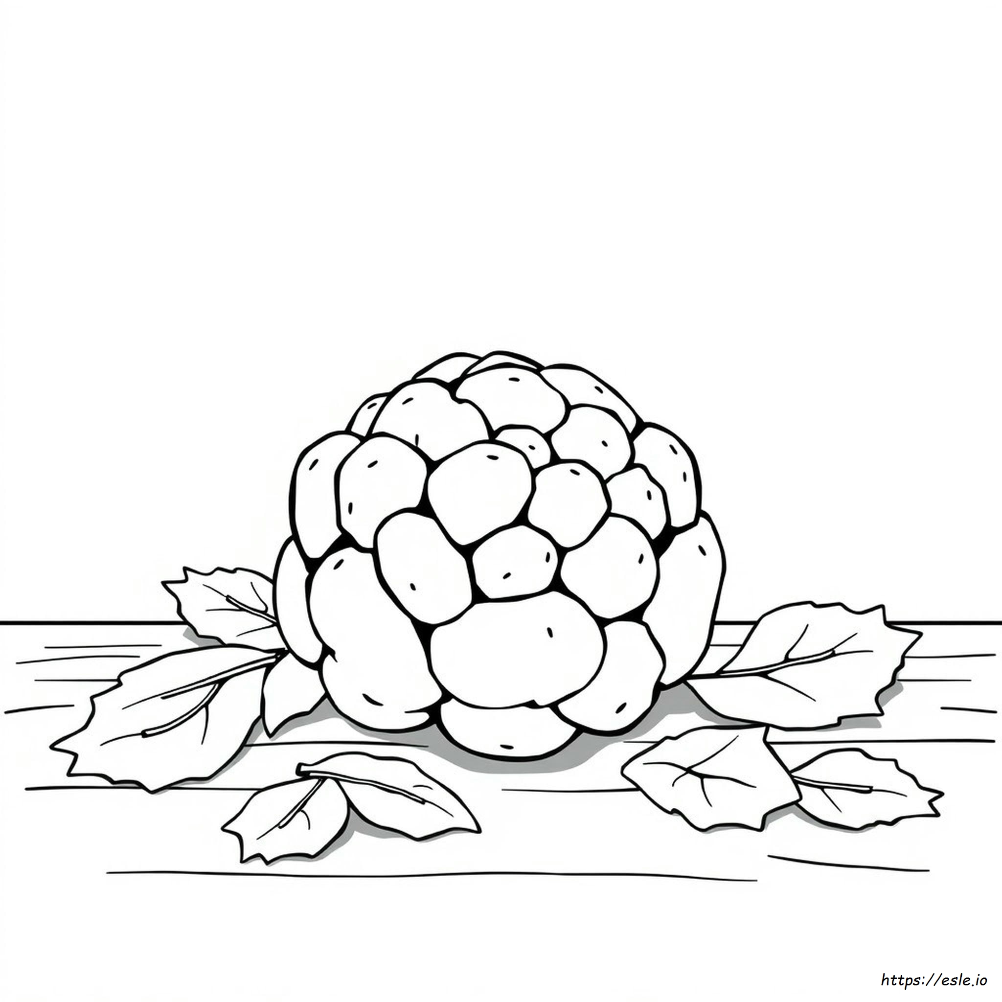 Cauliflower Colouring Pages
