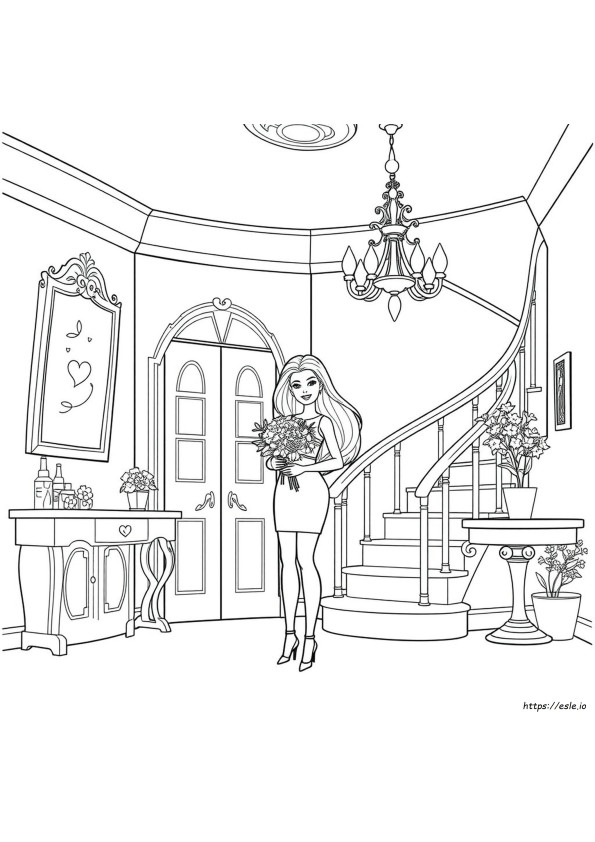 Barbie Im Traumhaus Ausmalbilder