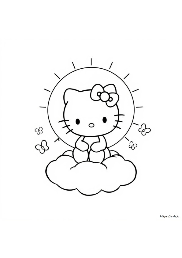 Hello Kitty Para Colorear