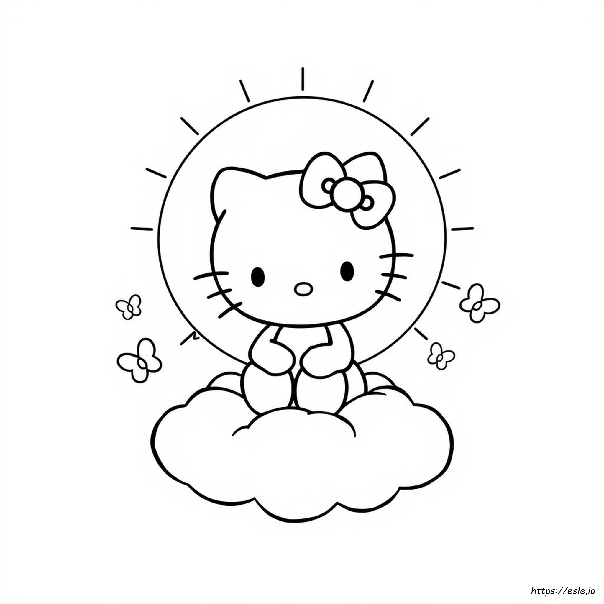 Kitty Coloring Pages Hello Kitty De Colorat