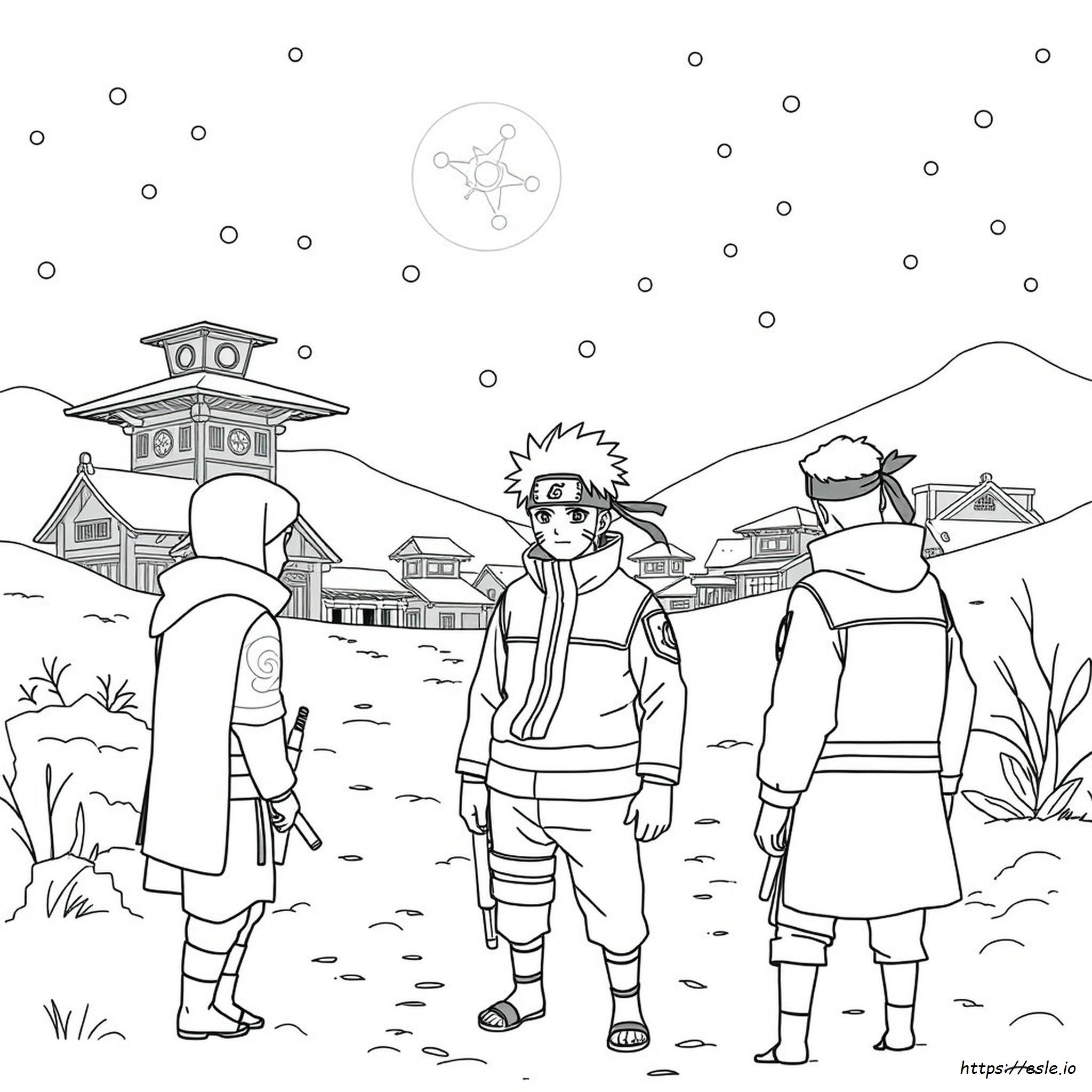 Naruto Akatsuki Kleurplaten kleurplaat