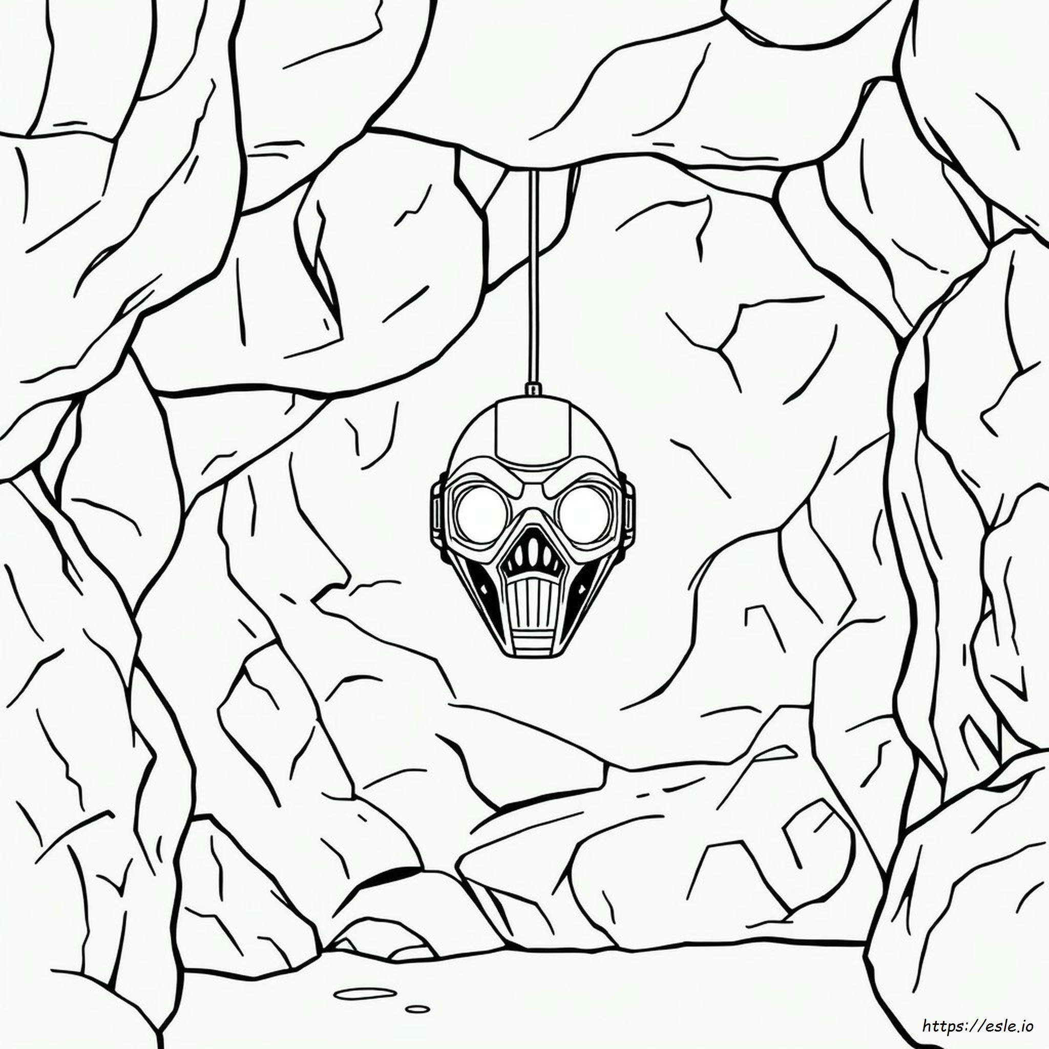 Project Zorgo Mask Coloring Pages