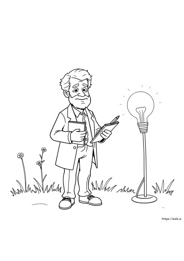 Immagine Da Colorare Di Thomas Edison