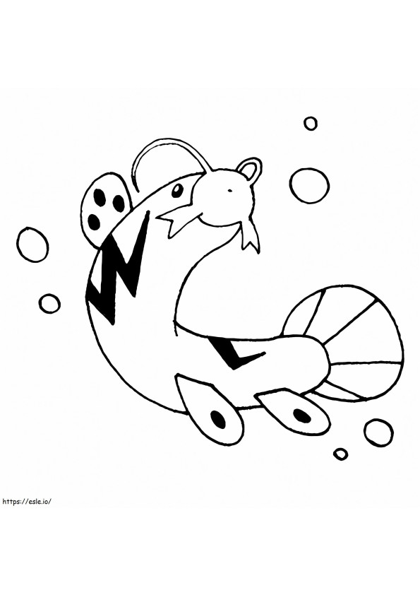Barboach Pokemon 1 coloring page