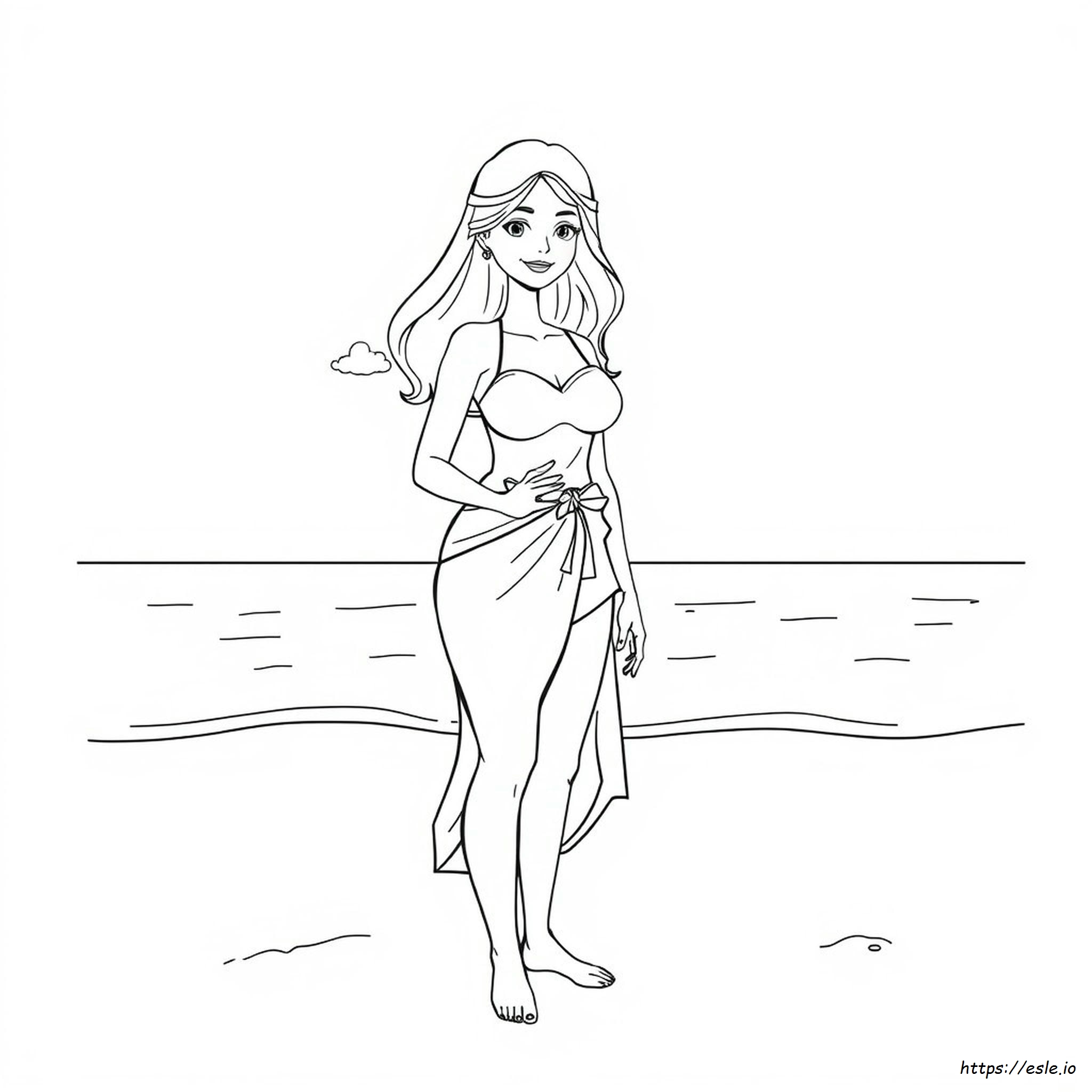 Vrouw Kleurplaat kleurplaat