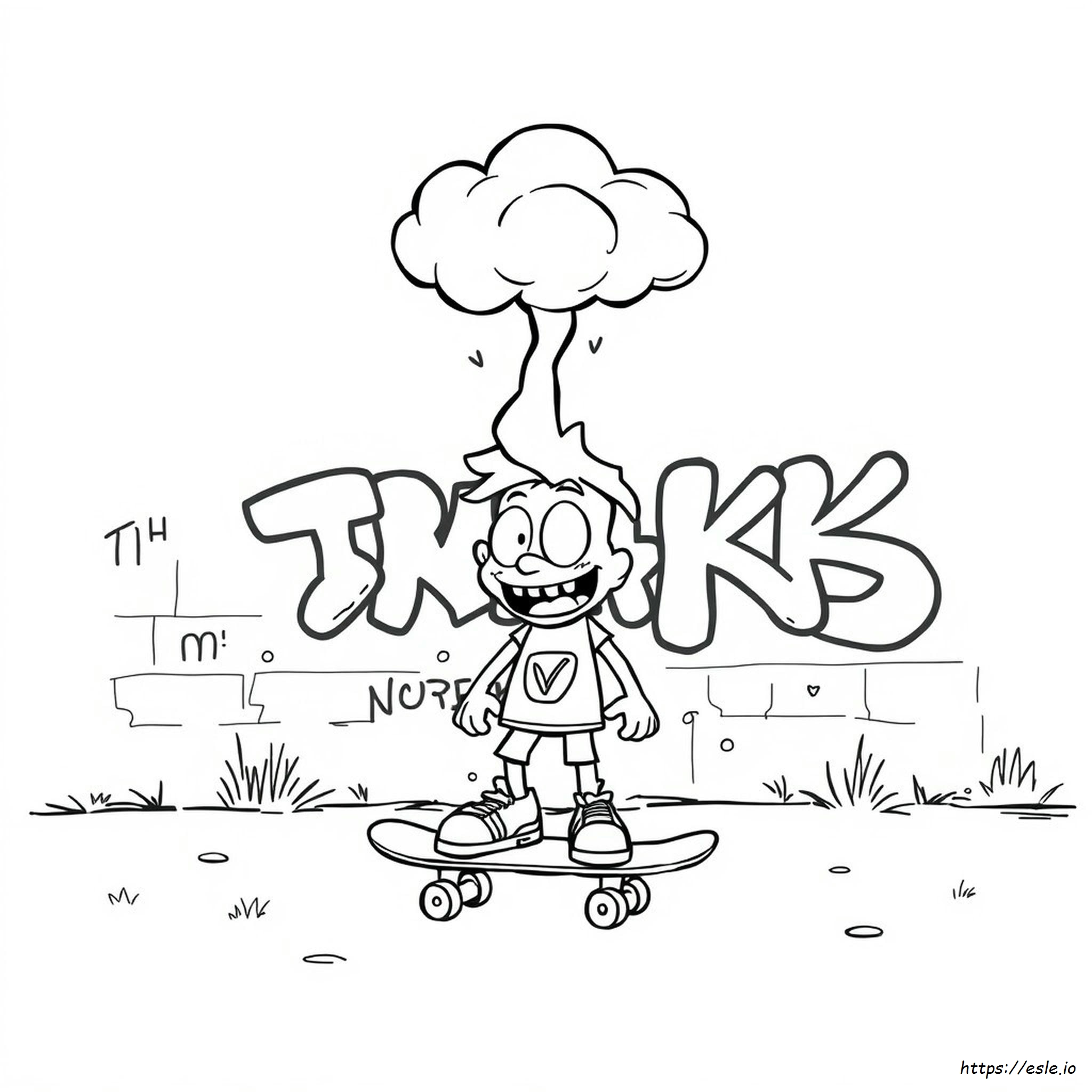 Stinkdier Joël Kleurplaat kleurplaat