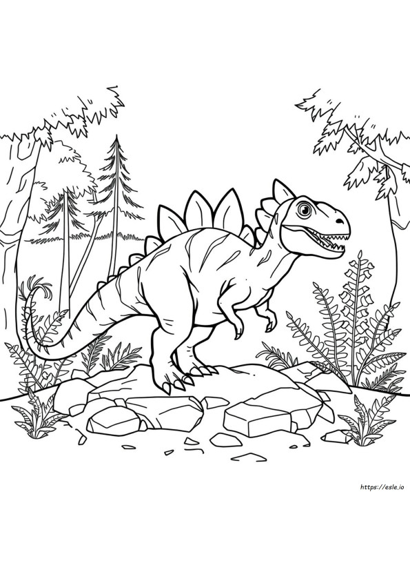 Dilophosaurus Coloring