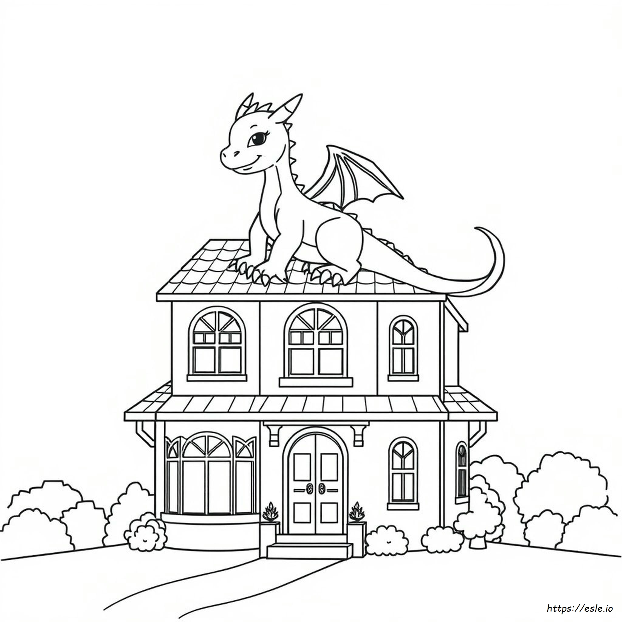 Libro Para Colorear La Casa Del Dragón