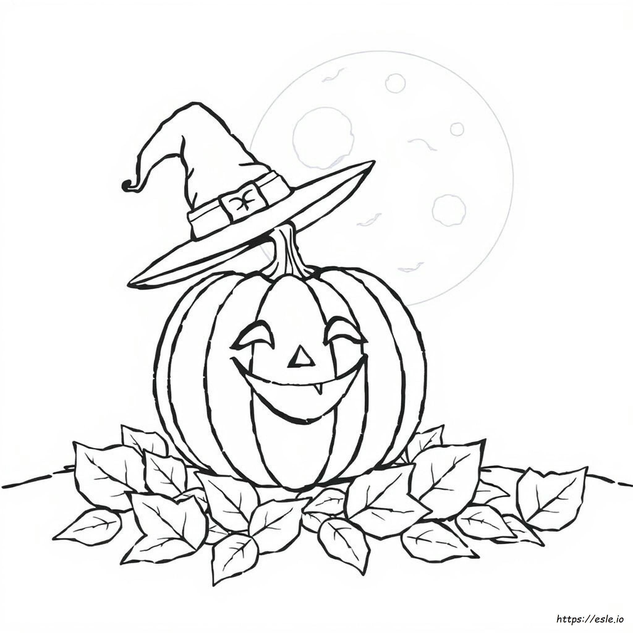 Happy Halloween Pompoen Kleurplaten kleurplaat
