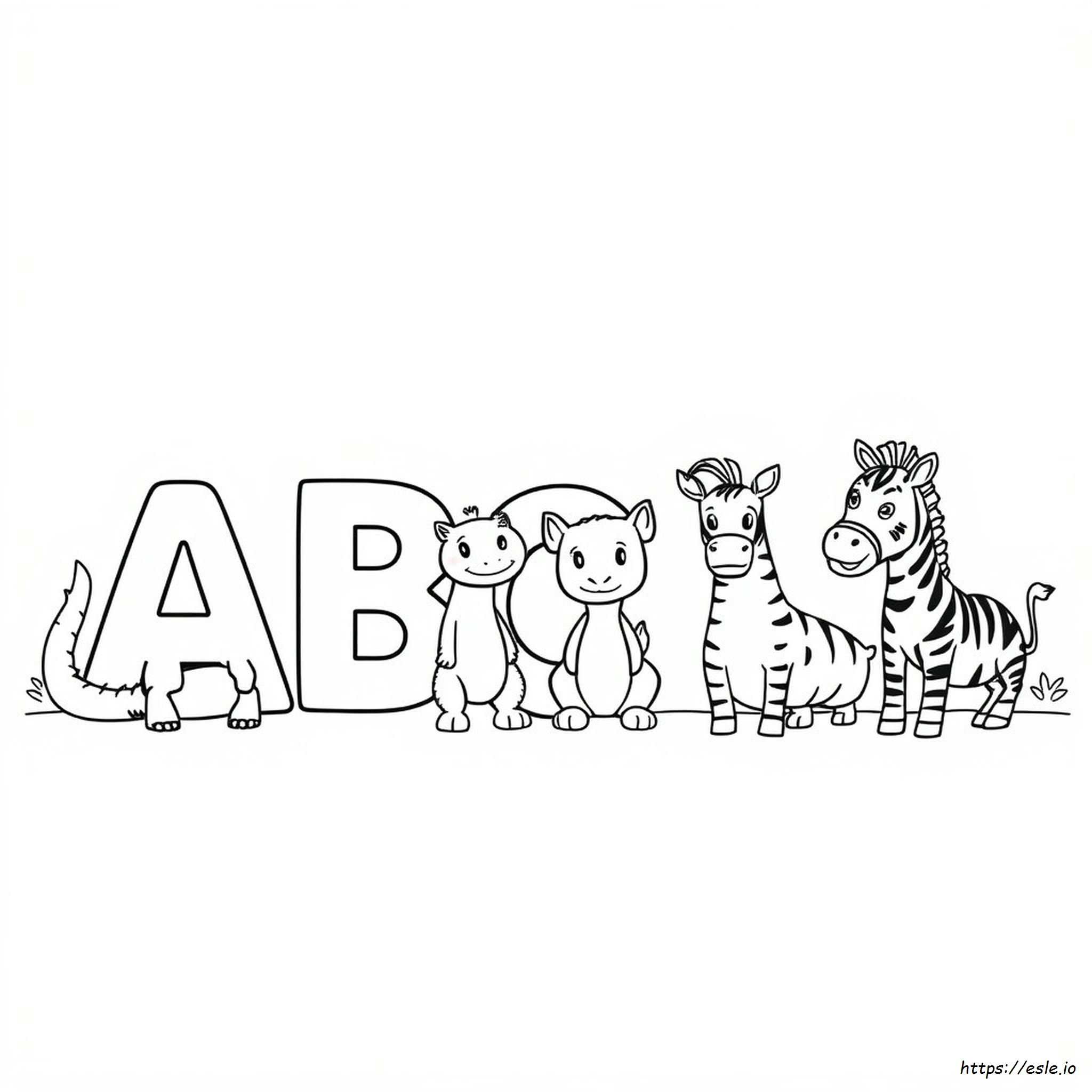 Alfabeto Degli Animali Da Colorare In Pdf