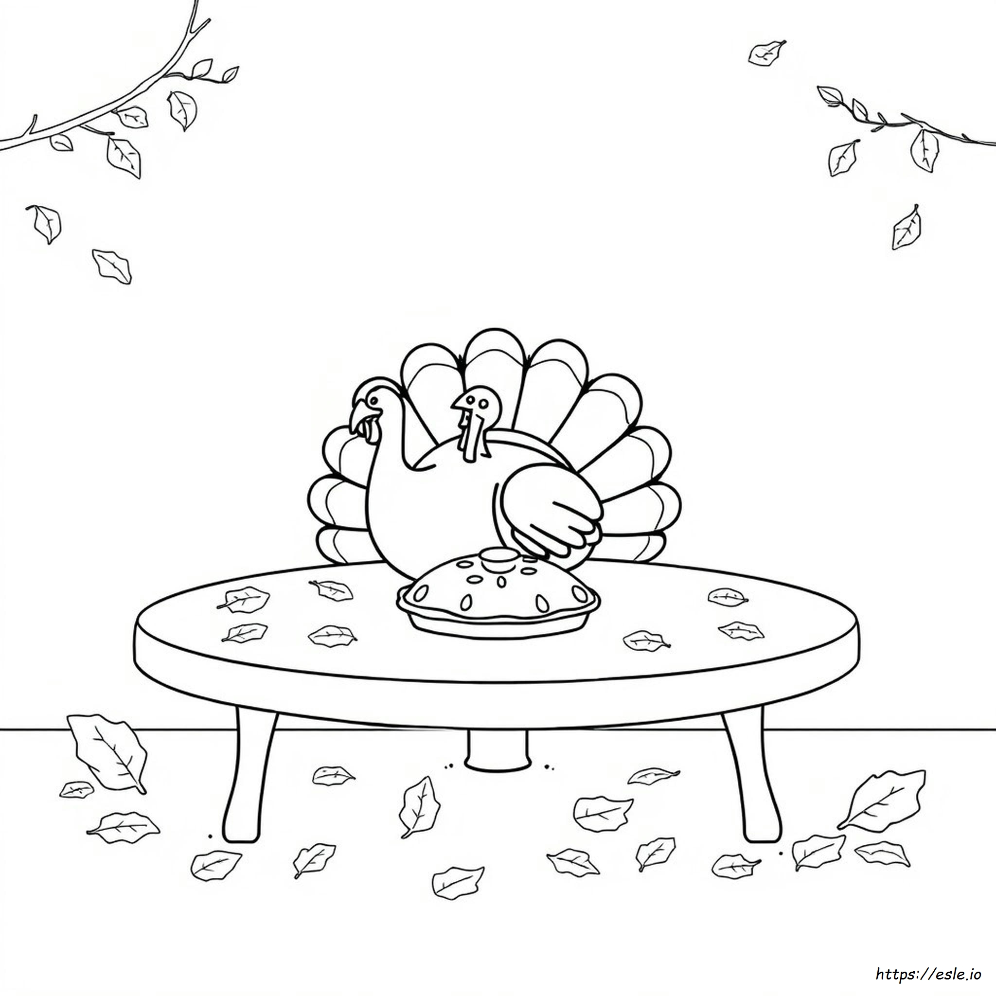 Thanksgiving Kleurplaat Voor Kinderen kleurplaat