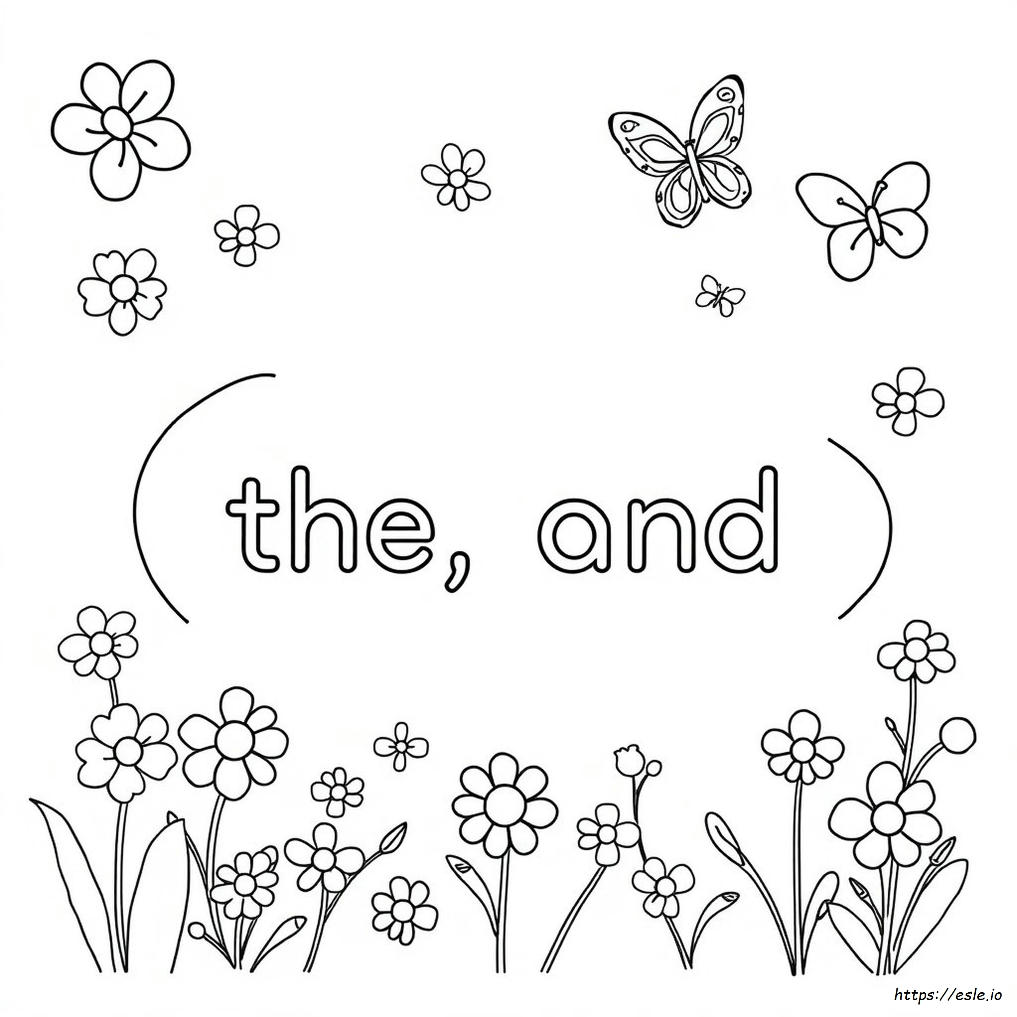 Sight Word Ausmalbilder Für Den Kindergarten