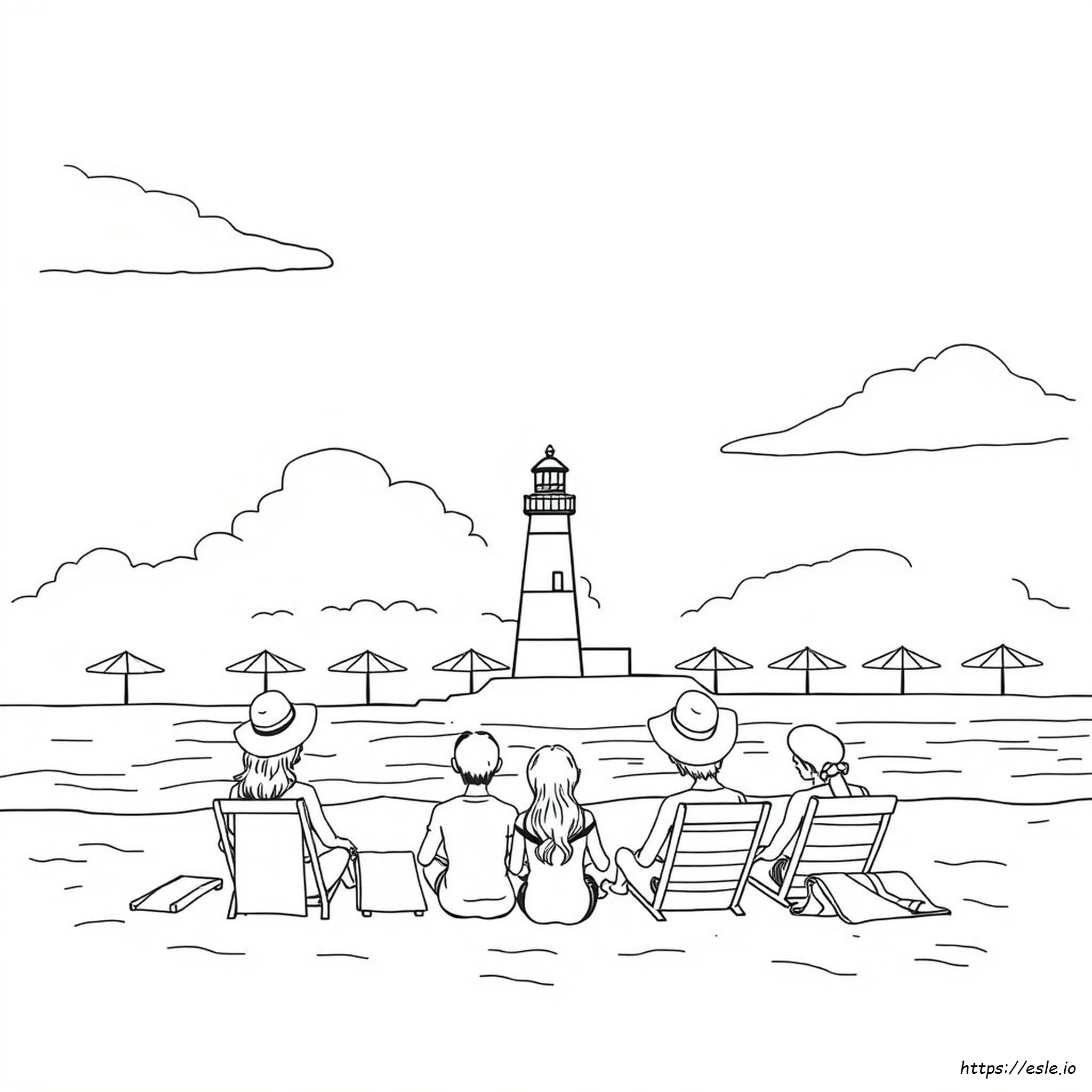Vacation Coloring Pages Free