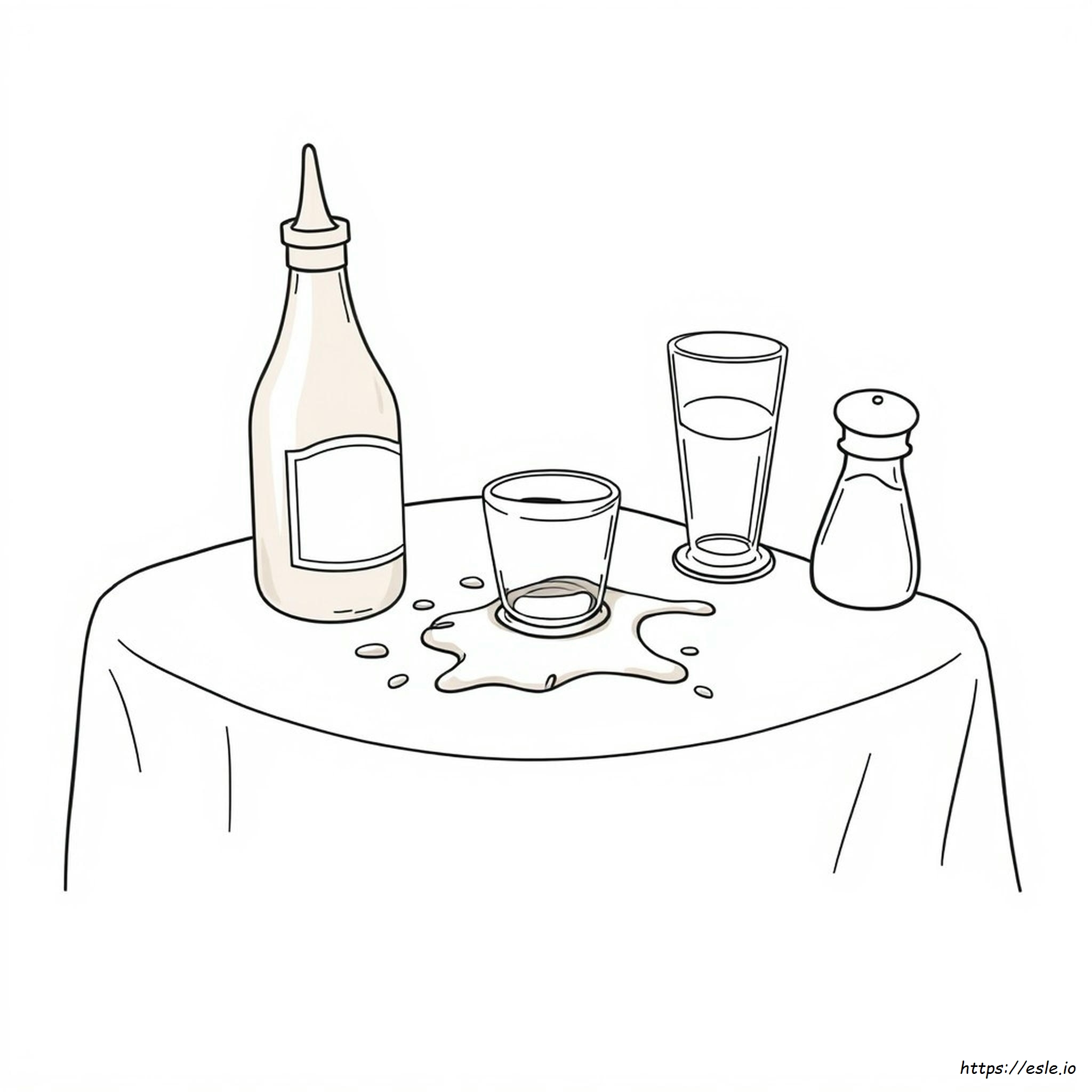 Ketchup Kleurplaat kleurplaat