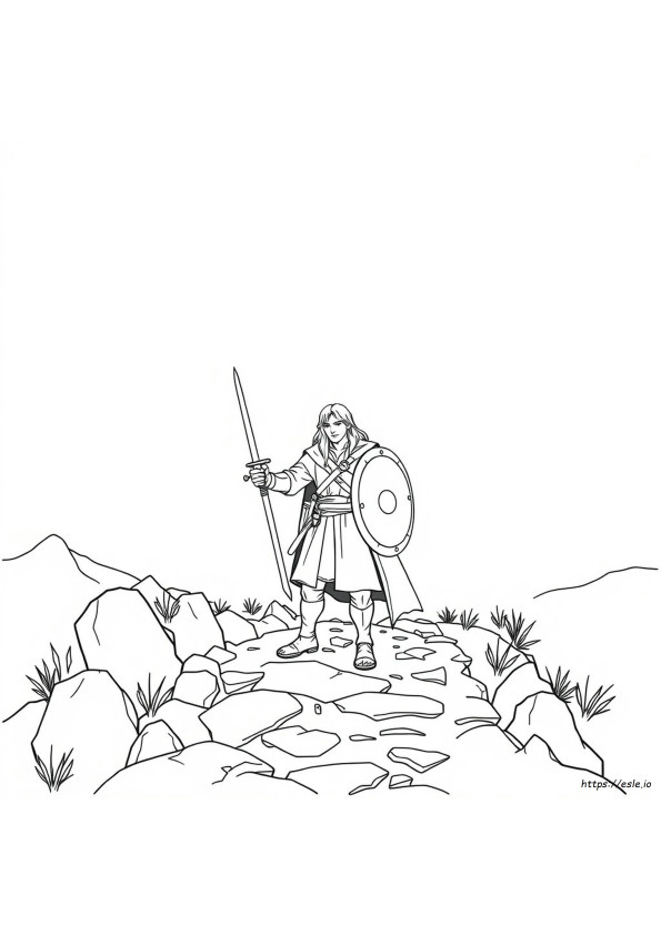 Coloriage Aragorn