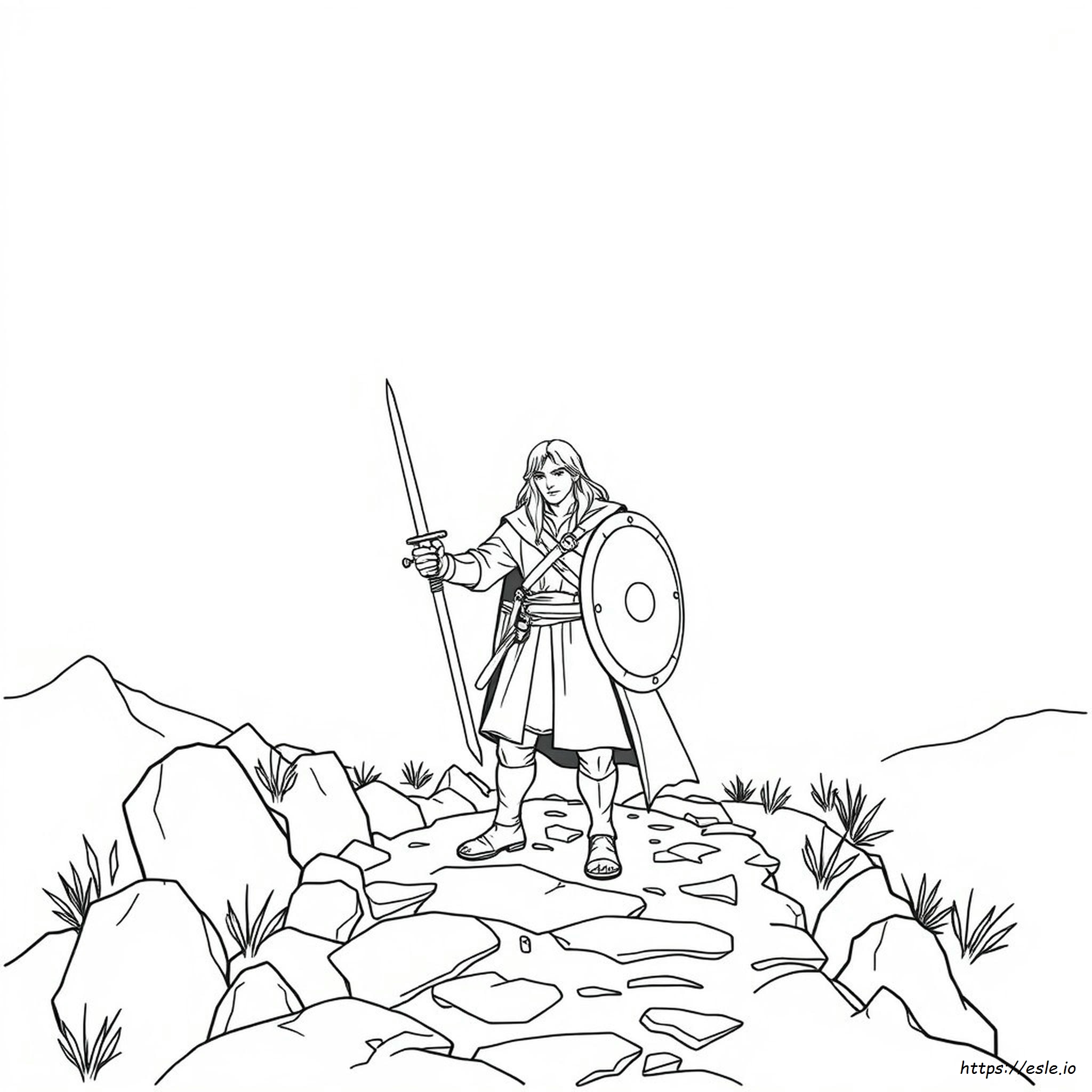 Aragorn Para Colorear