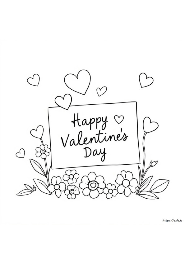 Coloring Page Printable Valentines Day Cards To Color
