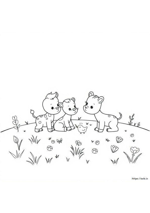 Dibujos Para Colorear De Animales Bebés
