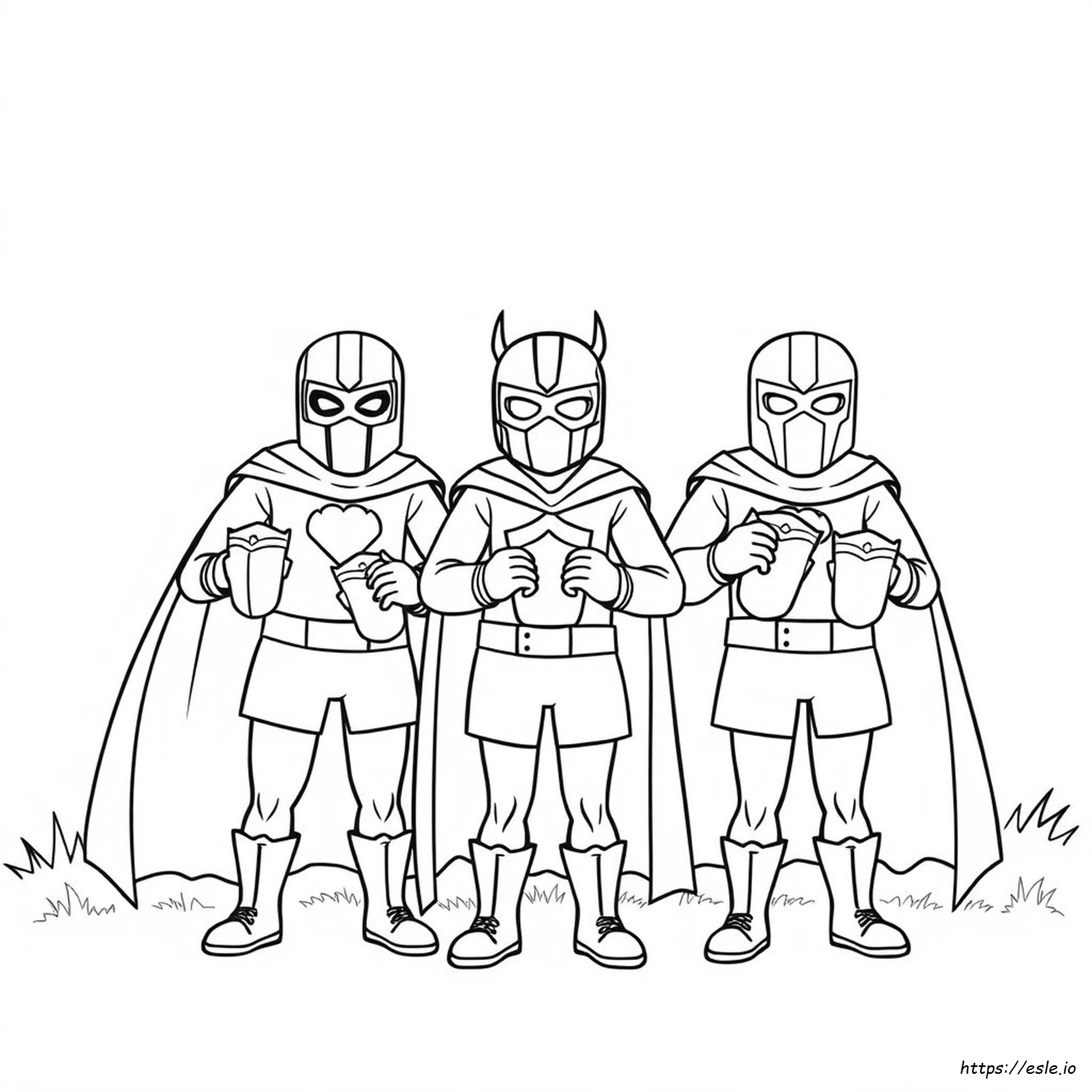 Coloring Superhero Mask Template