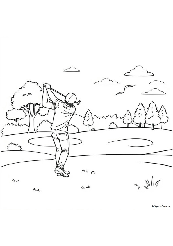 Coloriage Golf