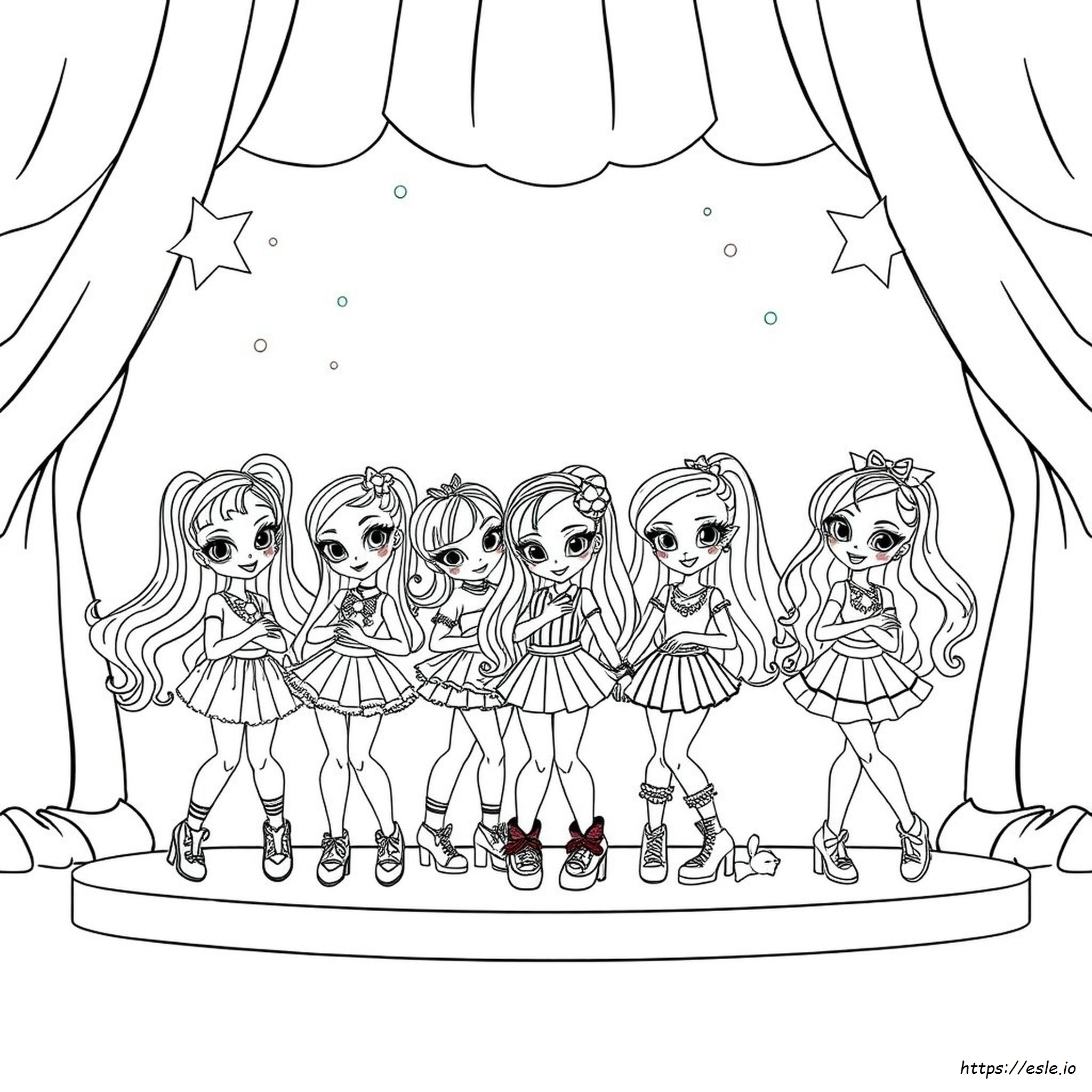 All Rainbow High Coloring Page