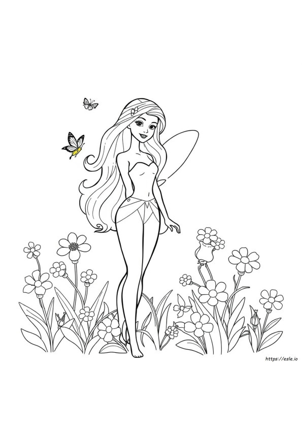 Feen Barbie Ausmalbilder Zum Ausdrucken