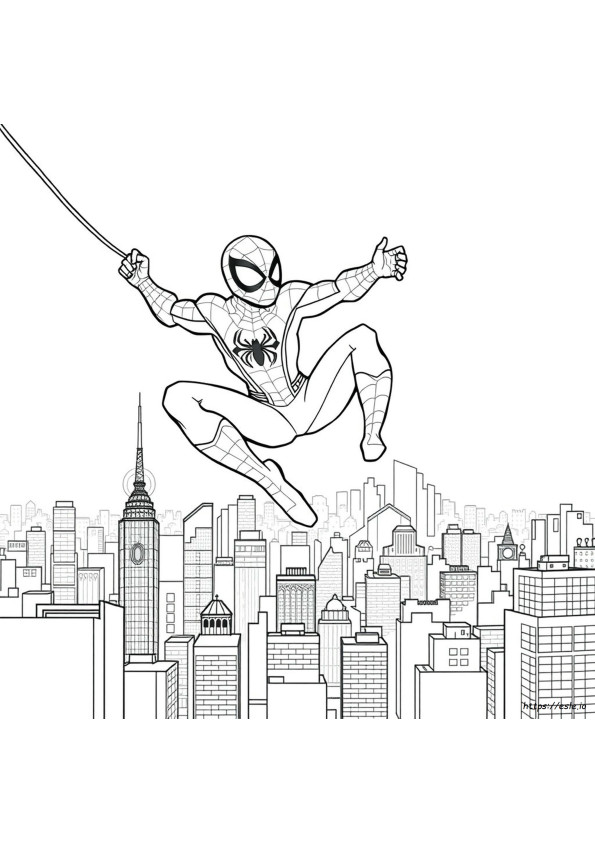 Kolorowanka Spidey