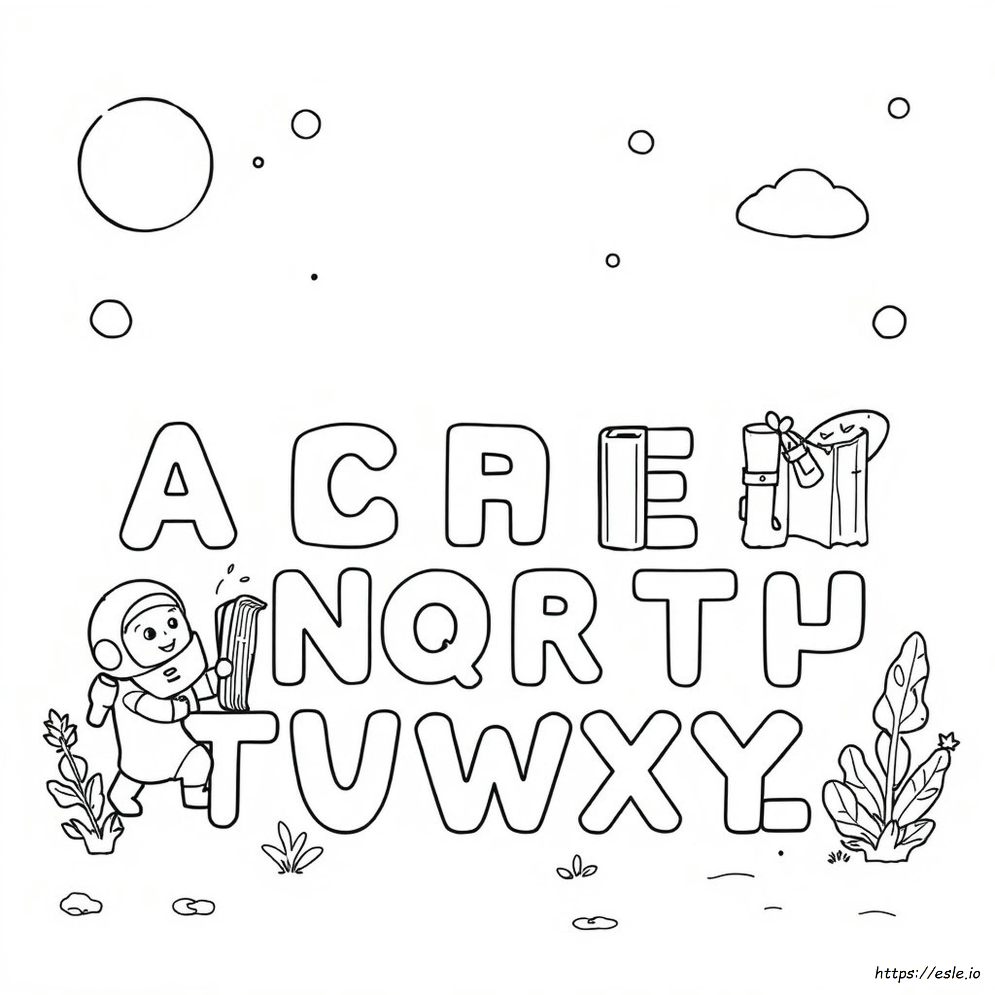 Alphabet Lore F Kolorowanki