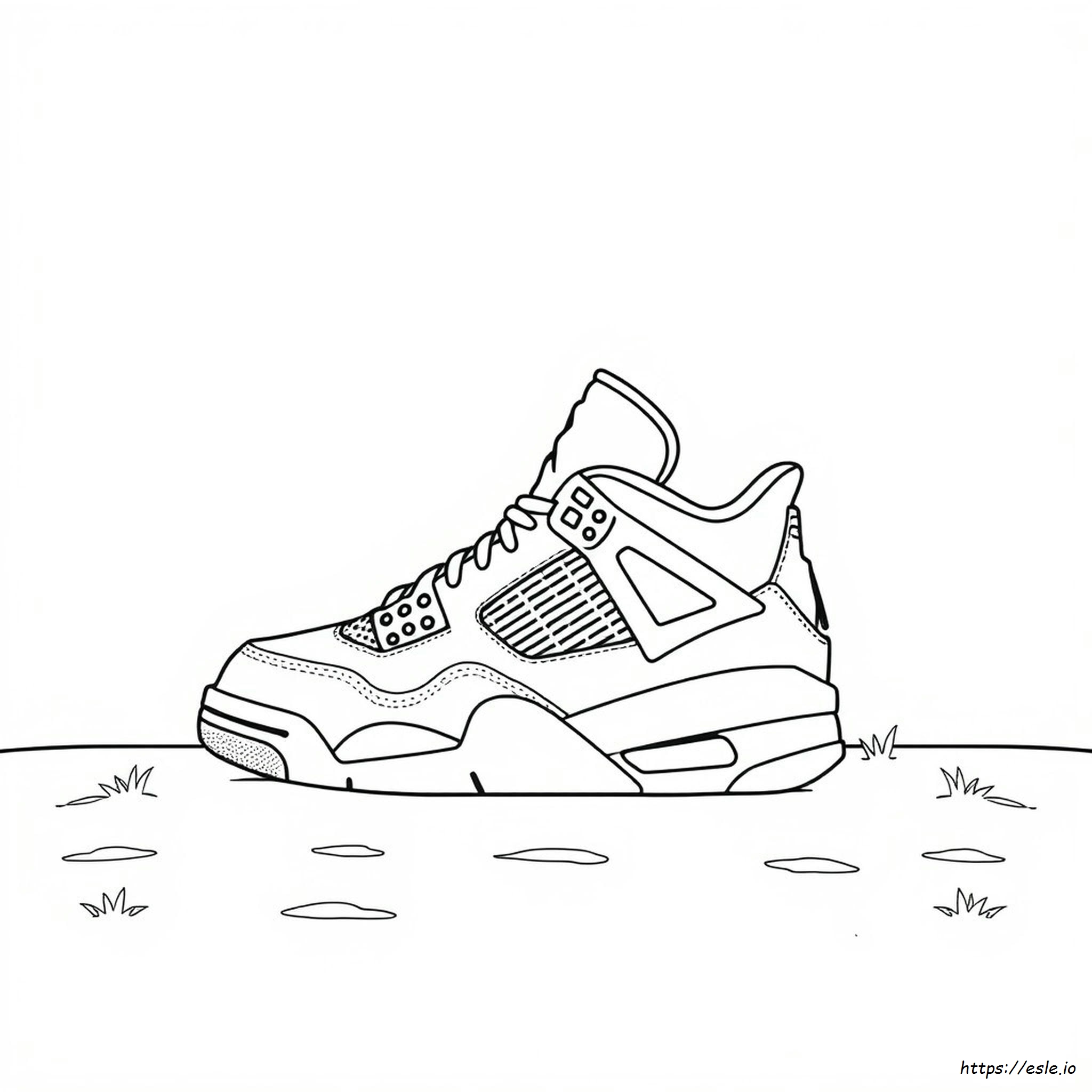 Jordan 4 Kleurplaat kleurplaat